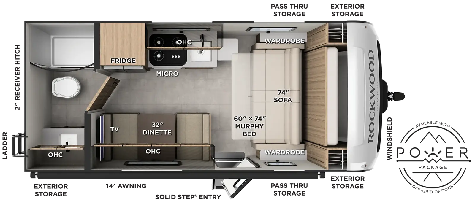 Rockwood Geo Pro G19FDT Floorplan