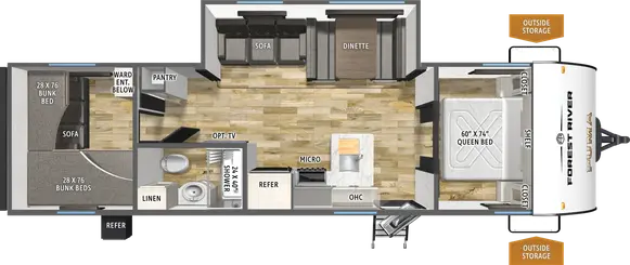 304BHCE Floorplan Image