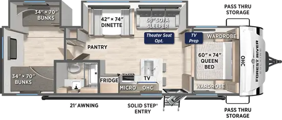 302BHS Floorplan Image