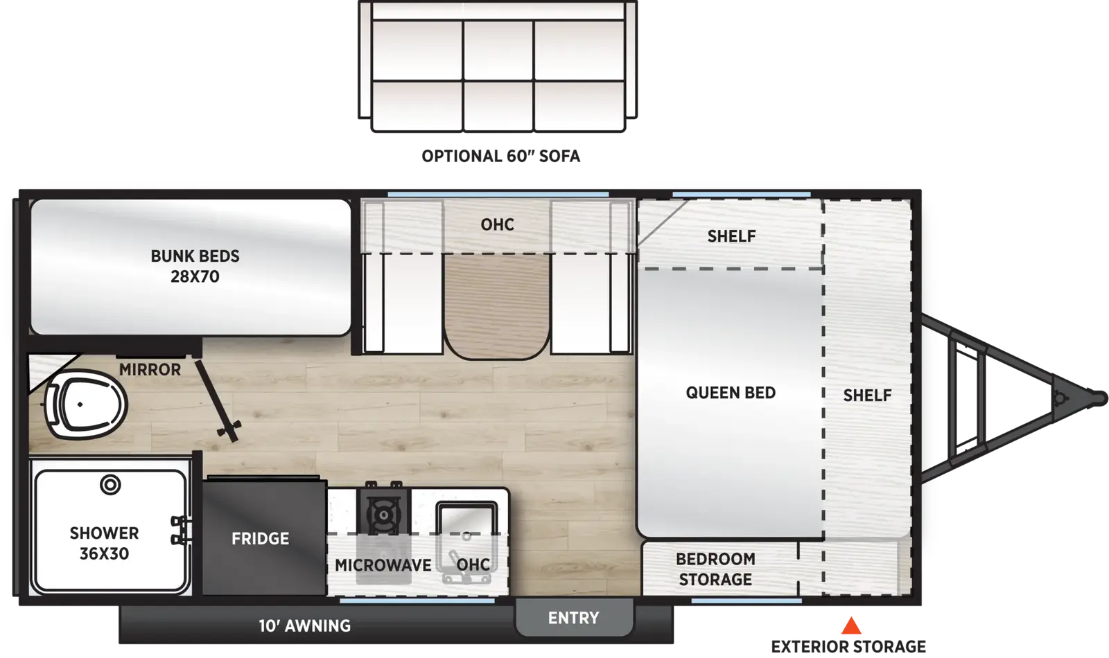 Catalina Summit Series 7 164BHX floorplan