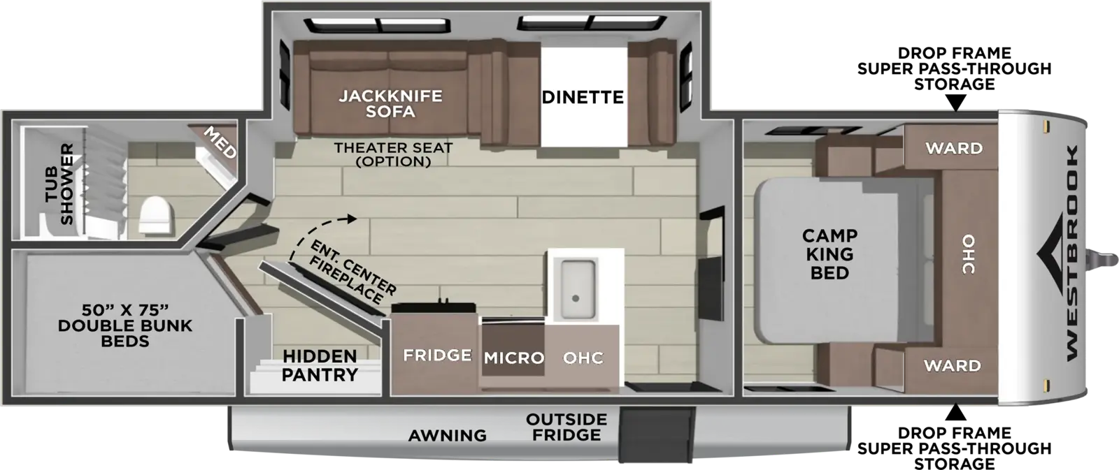 Westbrook 27CC Floorplan