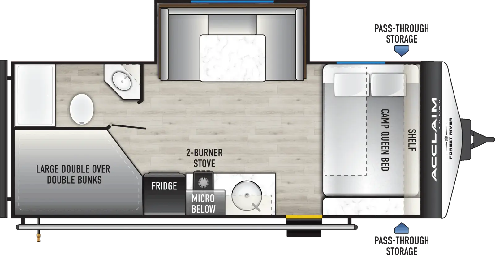 Acclaim 18BHS floorplan