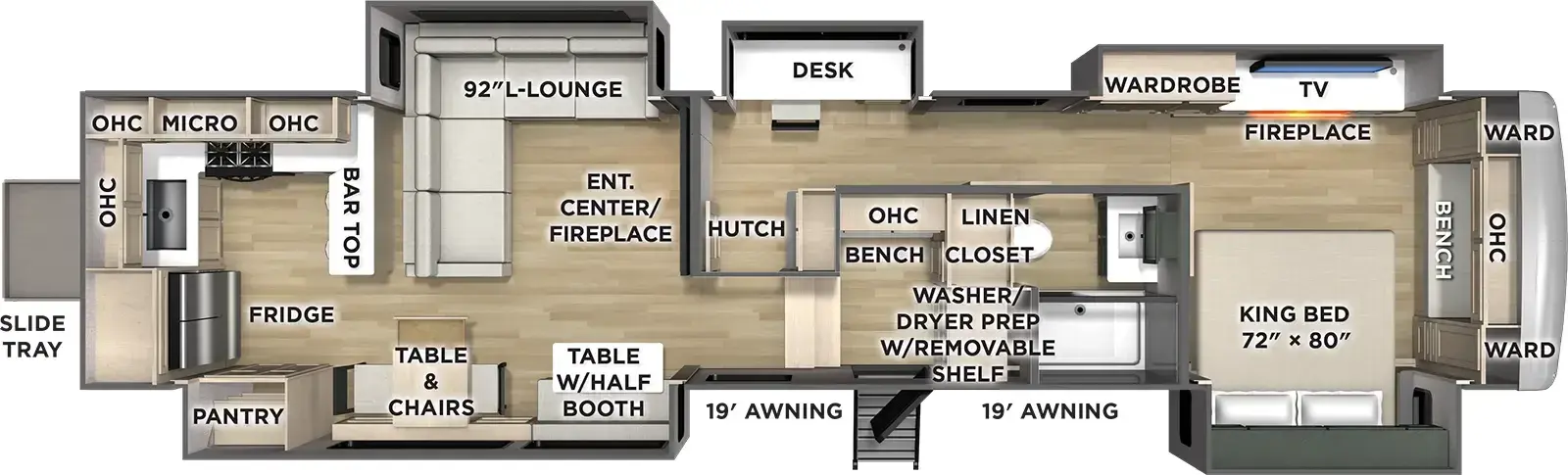 Puma Grand Mesa 394RKL floorplan