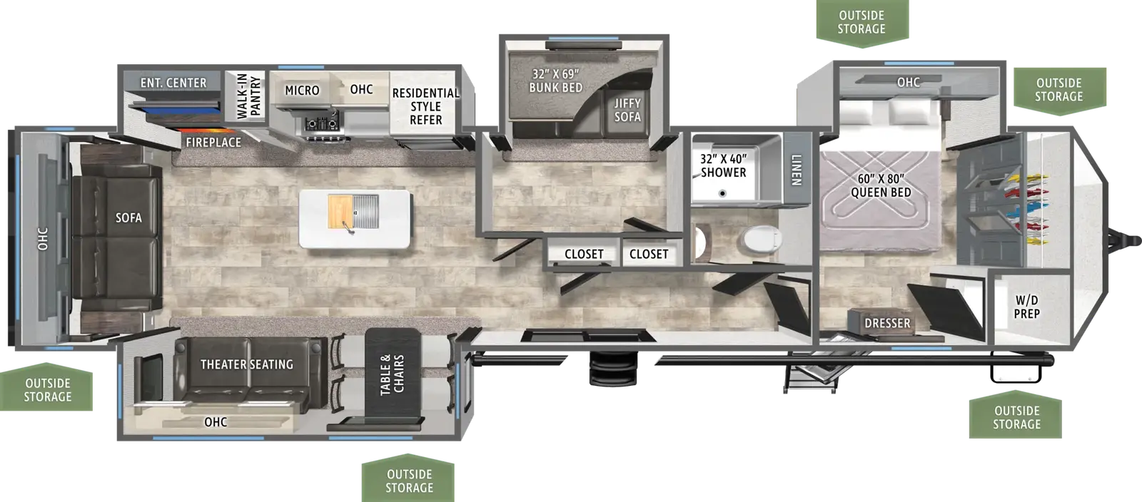 Puma Vista 38RLB Floorplan