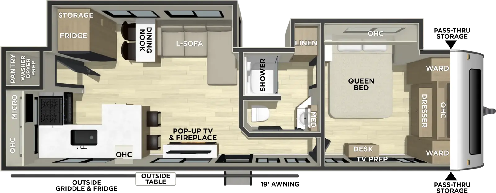 Freedom Express Ultra Lite 300RKS floorplan