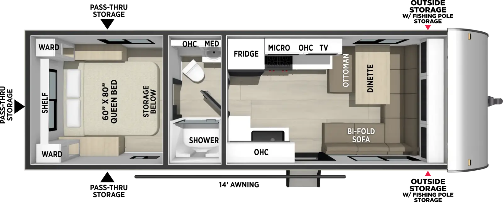 Freedom Express Select 249SE floorplan