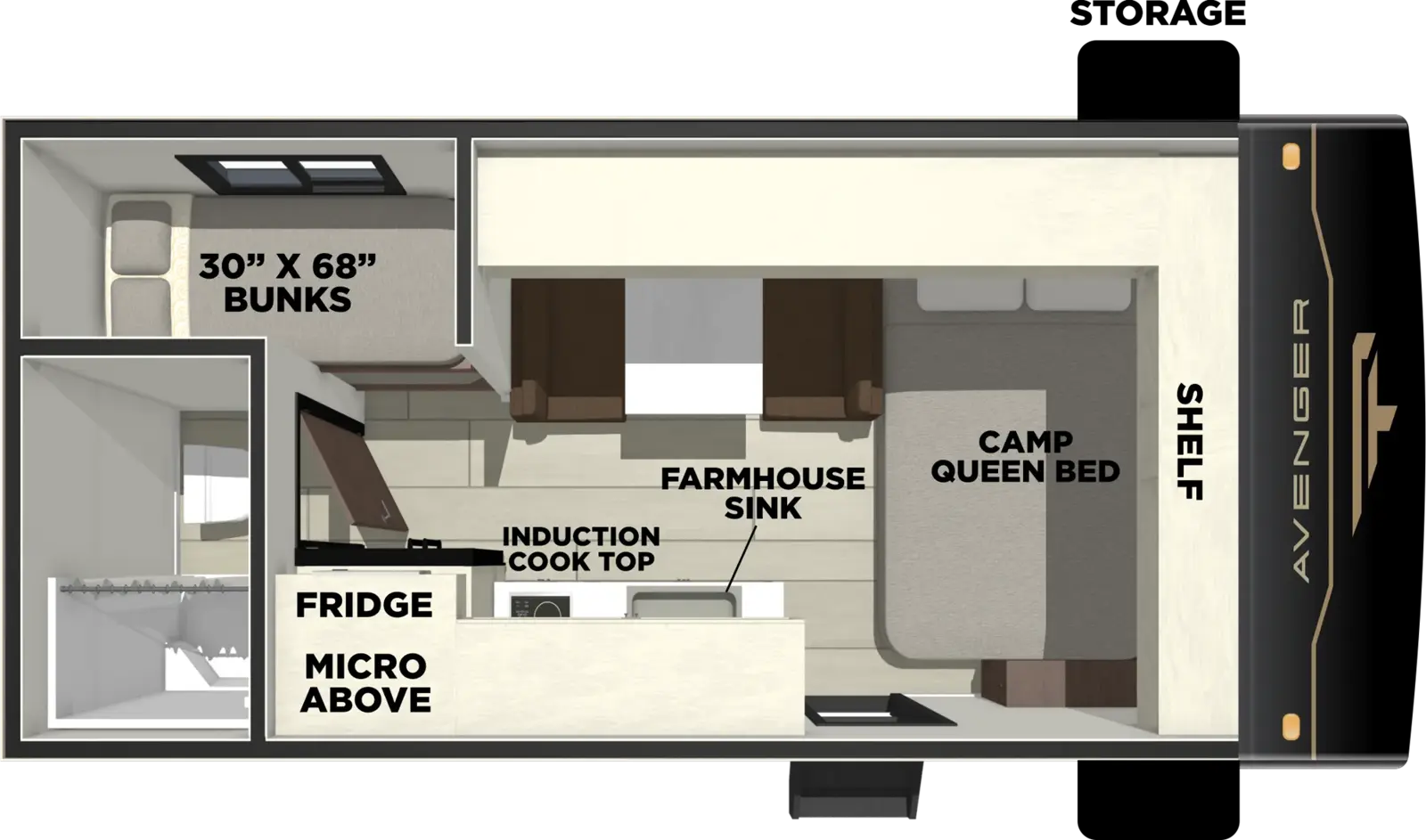 Avenger 16BHX Floorplan