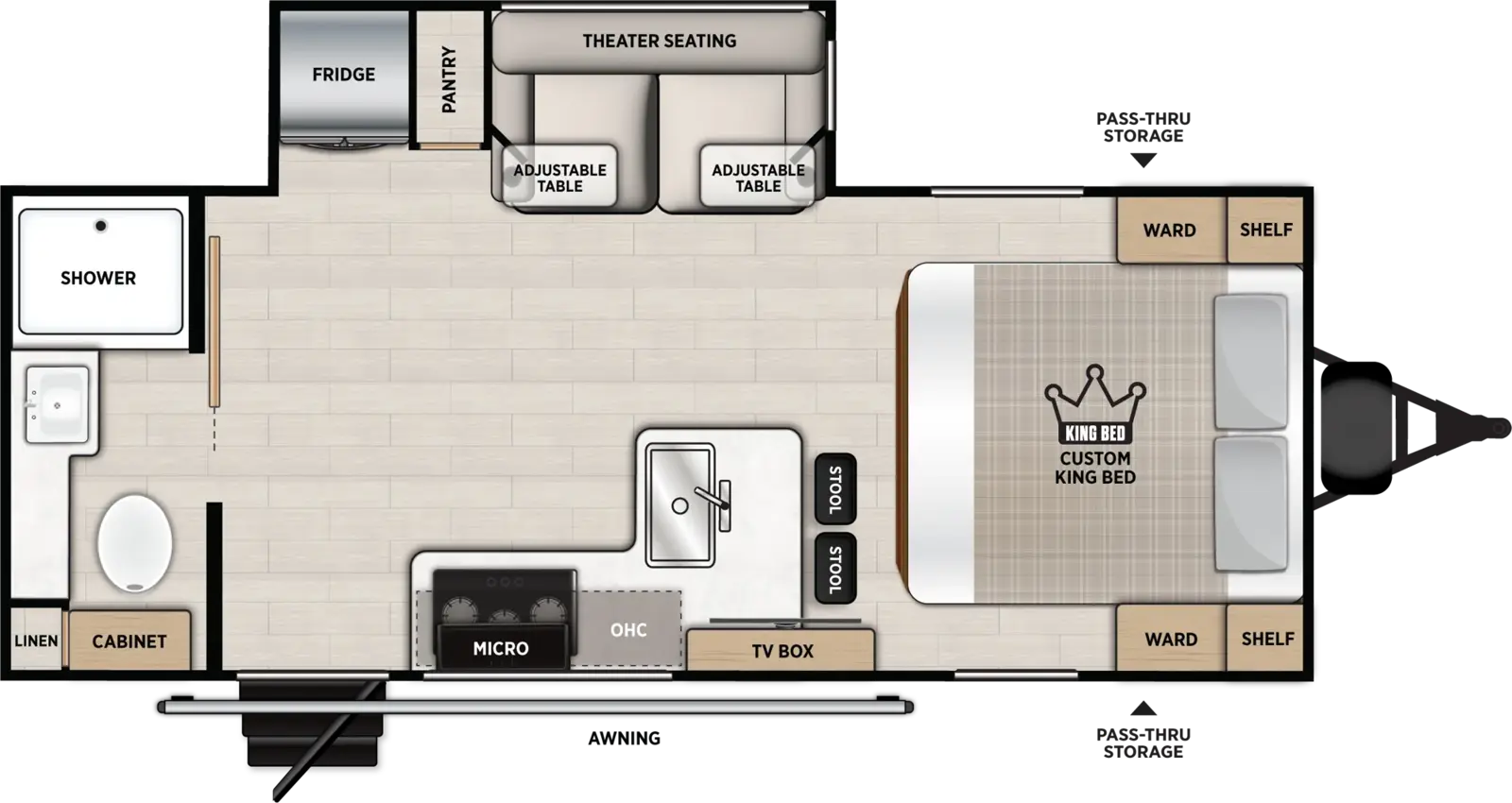 Vibe 2100RB Floorplan